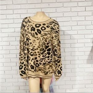 Rachel Rachel Roy Leopard Print Women's Sweater